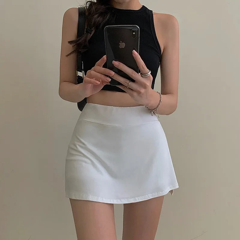 Elegant Tennis Sport Mini Skirt