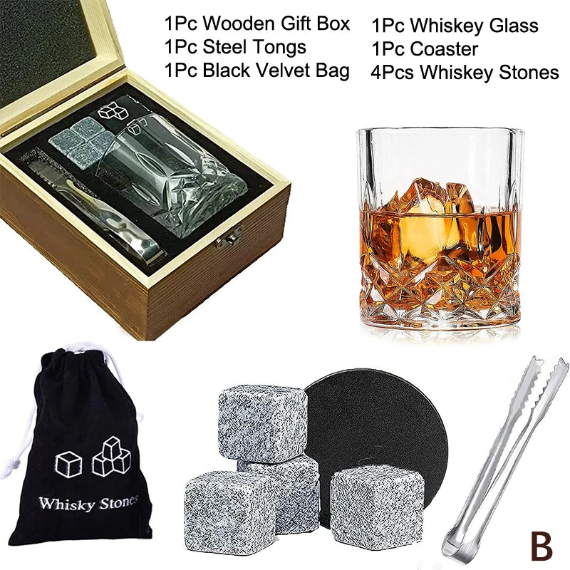 Whiskey Stones Gift Set for Dad