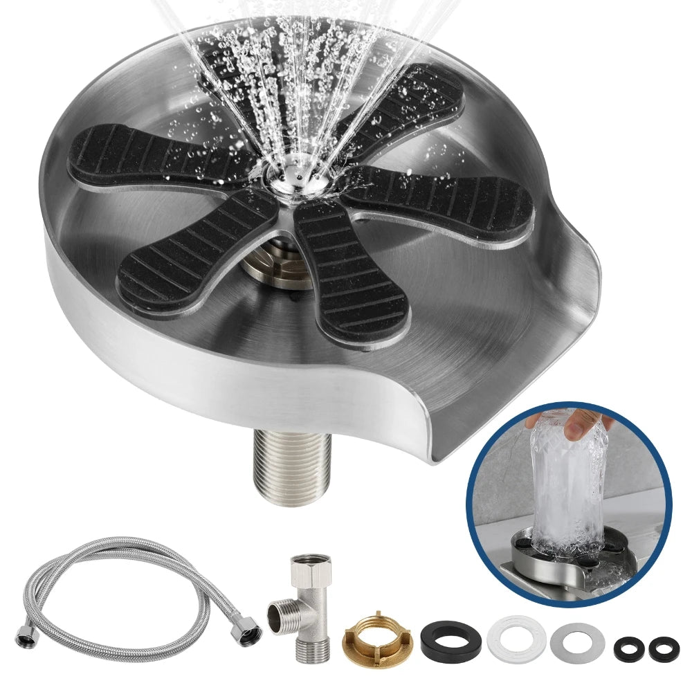 High Pressure Glass Rinser for Kitchen Sink & Bar