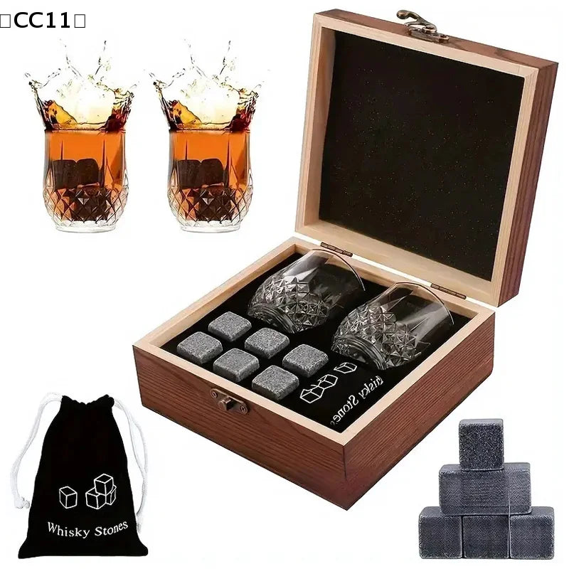 Whiskey Stones Gift Set for Dad