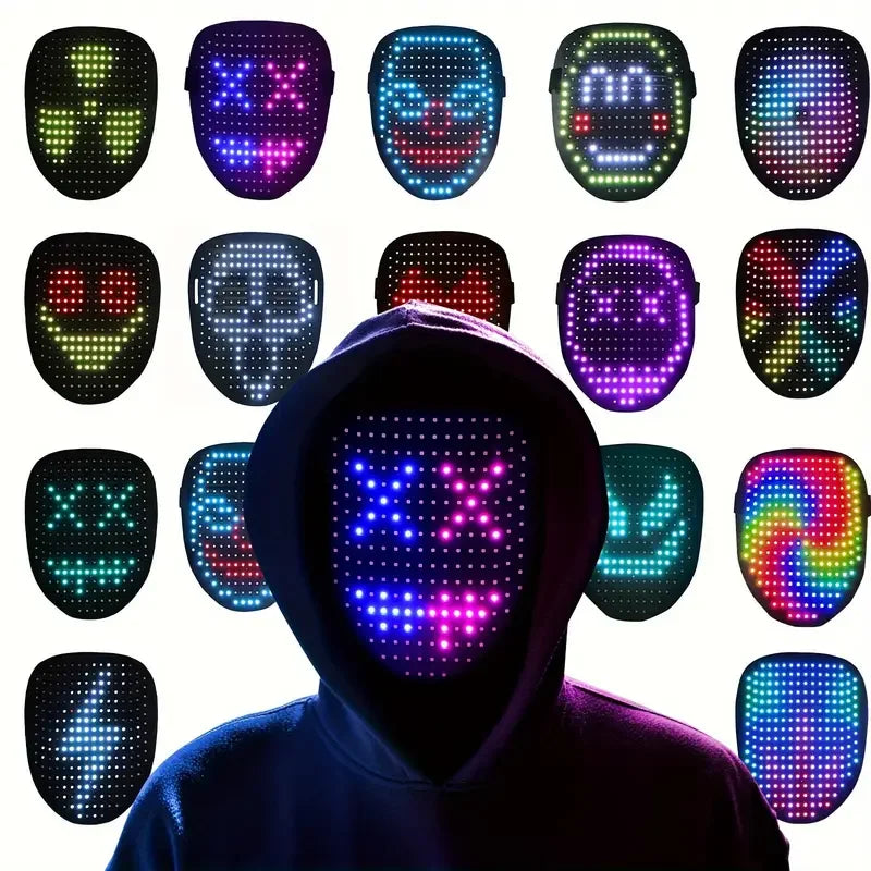 Gesture-Sensing LED Halloween Mask