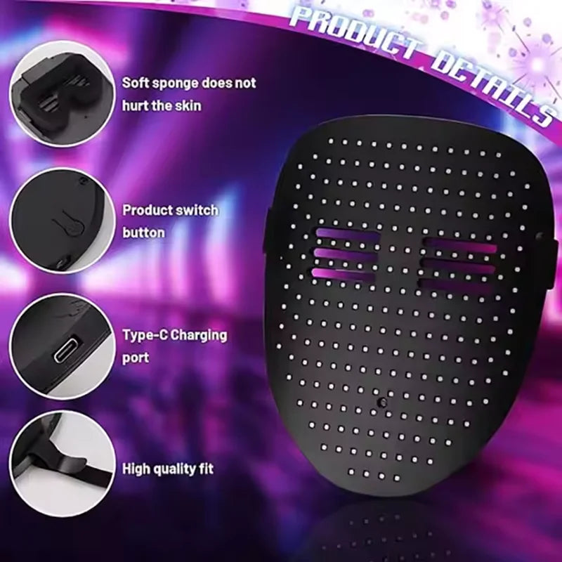 Gesture-Sensing LED Halloween Mask