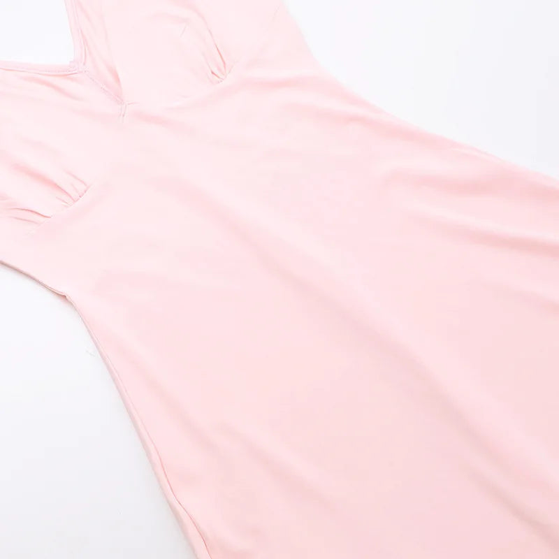Backless Ruffle Evening Dress with Side Slit