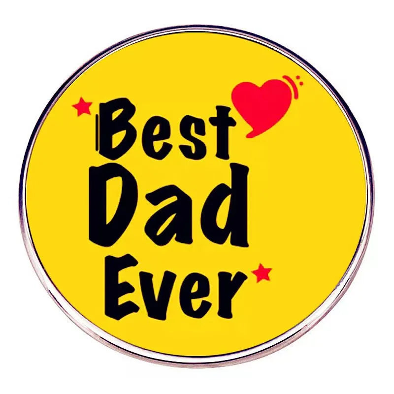 Father's Day Brooch Pin for Dad
