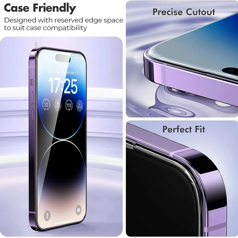 Tempered Glass Screen Protector for iPhone 11–16 Series