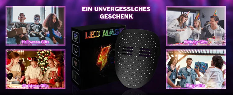 Gesture-Sensing LED Halloween Mask