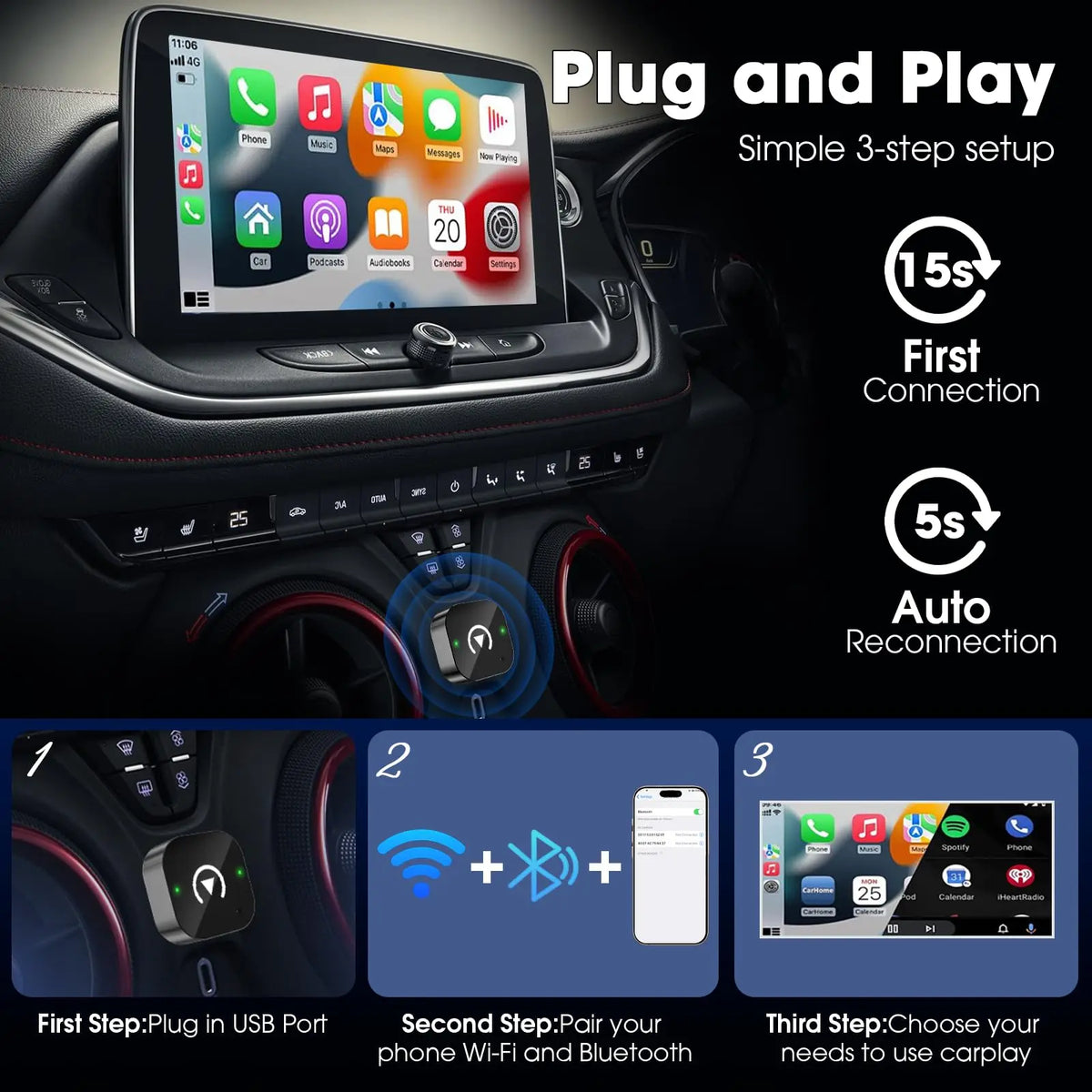 Wireless CarPlay Adapter for iPhone