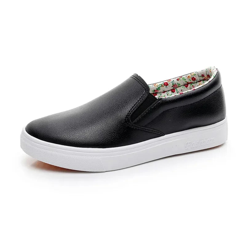 Women Patent Leather Flat Loafers