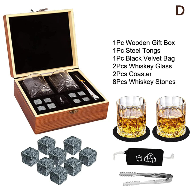 Whiskey Stones Gift Set for Dad