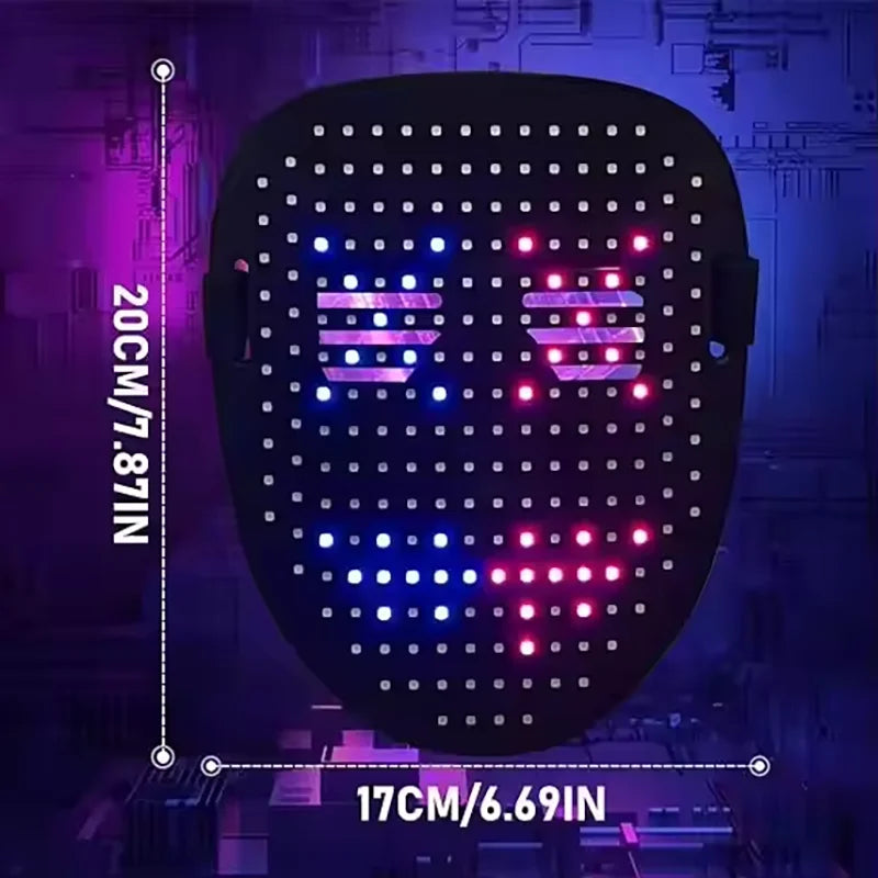 Gesture-Sensing LED Halloween Mask