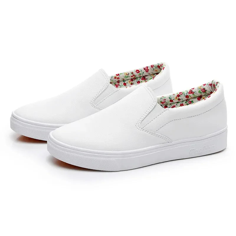 Women Patent Leather Flat Loafers