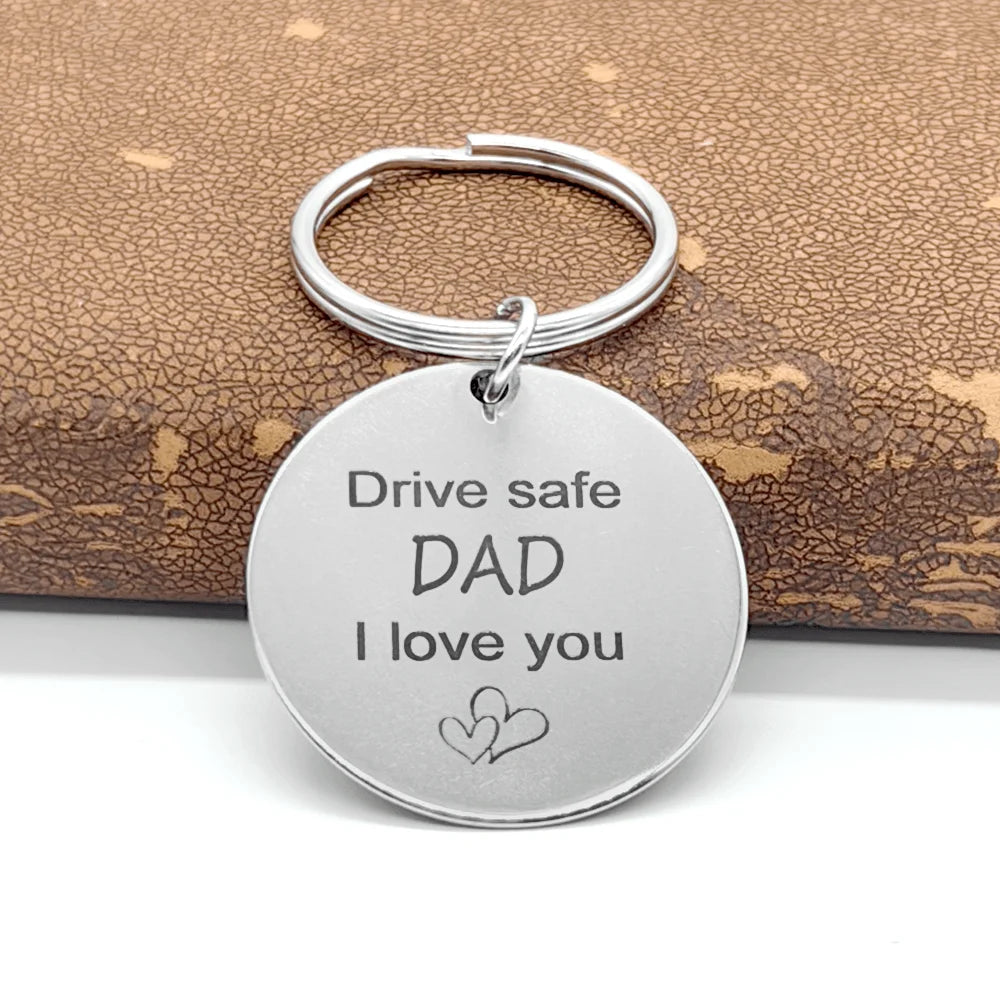 Stainless Steel Keychain Gift for Dad